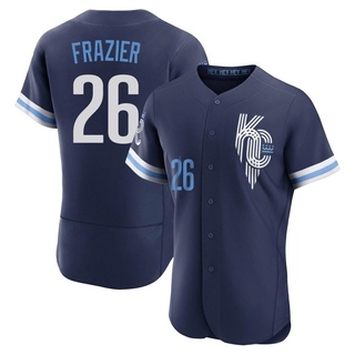 Authentic Adam Frazier Men's Kansas City Royals 2022 City Connect Jersey - Navy