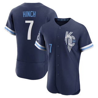 Authentic A.j. Hinch Men's Kansas City Royals 2022 City Connect Jersey - Navy