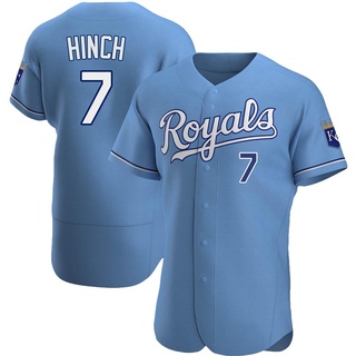 Authentic A.j. Hinch Men's Kansas City Royals Alternate Jersey - Light Blue