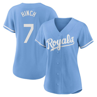 Authentic A.j. Hinch Women's Kansas City Royals 2022 Alternate Jersey - Light Blue