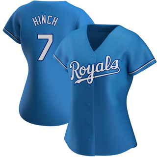 Authentic A.j. Hinch Women's Kansas City Royals Alternate Jersey - Light Blue