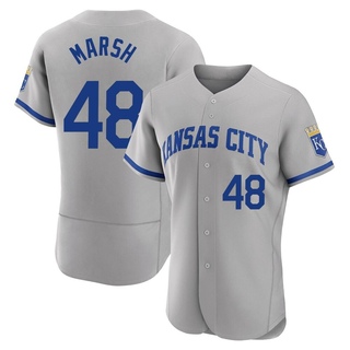 Authentic Alec Marsh Men's Kansas City Royals 2022 Road Jersey - Gray