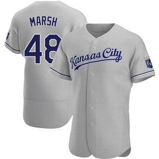 Authentic Alec Marsh Men's Kansas City Royals Road Jersey - Gray