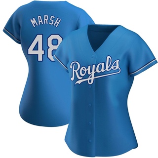 Authentic Alec Marsh Women's Kansas City Royals Alternate Jersey - Light Blue