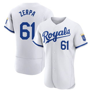 Authentic Angel Zerpa Men's Kansas City Royals 2022 Home Jersey - White