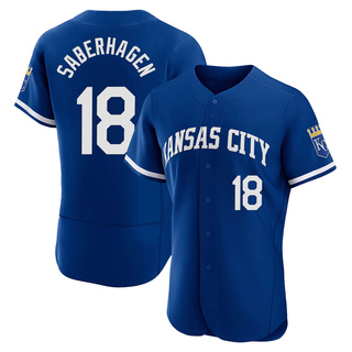 Authentic Bret Saberhagen Men's Kansas City Royals 2022 Alternate Jersey - Royal