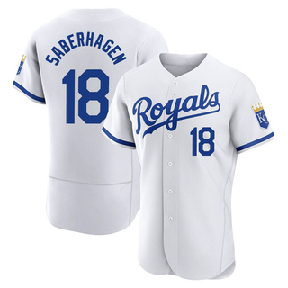 Authentic Bret Saberhagen Men's Kansas City Royals 2022 Home Jersey - White