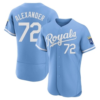 Authentic CJ Alexander Men's Kansas City Royals 2022 Alternate Jersey - Light Blue