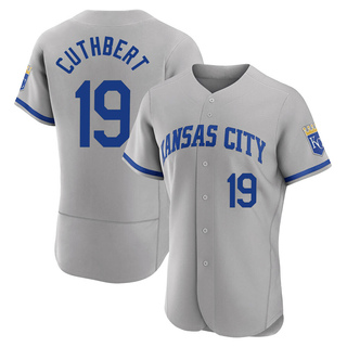 Authentic Cheslor Cuthbert Men's Kansas City Royals 2022 Road Jersey - Gray