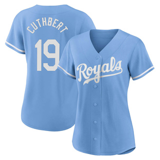 Authentic Cheslor Cuthbert Women's Kansas City Royals 2022 Alternate Jersey - Light Blue