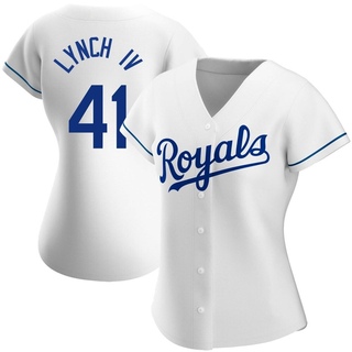 Authentic Daniel Lynch IV Women's Kansas City Royals Home Jersey - White