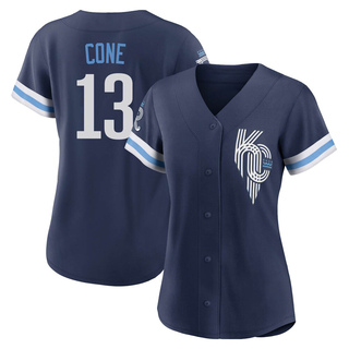 Authentic David Cone Women's Kansas City Royals 2022 City Connect Jersey - Navy