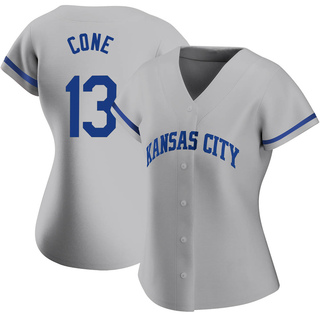 Authentic David Cone Women's Kansas City Royals 2022 Road Jersey - Gray