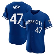 Authentic Evan Sisk Men's Kansas City Royals 2022 Alternate Jersey - Royal