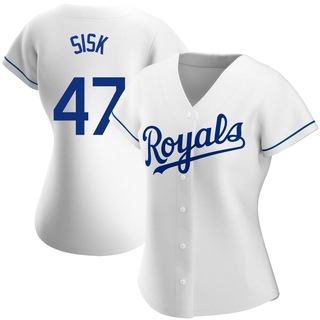 Authentic Evan Sisk Women's Kansas City Royals Home Jersey - White