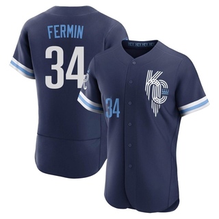 Authentic Freddy Fermin Men's Kansas City Royals 2022 City Connect Jersey - Navy