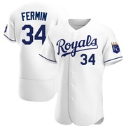 Authentic Freddy Fermin Men's Kansas City Royals Home Jersey - White