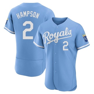 Authentic Garrett Hampson Men's Kansas City Royals 2022 Alternate Jersey - Light Blue