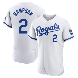 Authentic Garrett Hampson Men's Kansas City Royals 2022 Home Jersey - White