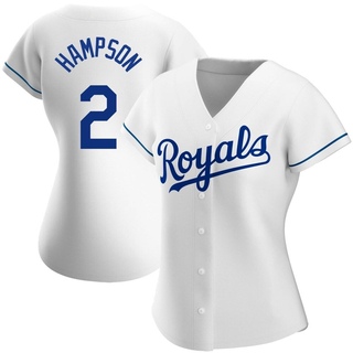 Authentic Garrett Hampson Women's Kansas City Royals Home Jersey - White