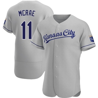 Authentic Hal Mcrae Men's Kansas City Royals Road Jersey - Gray