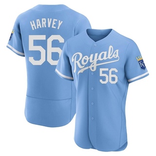 Authentic Hunter Harvey Men's Kansas City Royals 2022 Alternate Jersey - Light Blue