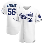 Authentic Hunter Harvey Men's Kansas City Royals Home Jersey - White