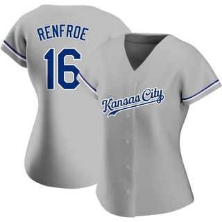 Authentic Hunter Renfroe Women's Kansas City Royals Road Jersey - Gray