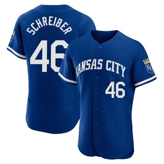 Authentic John Schreiber Men's Kansas City Royals 2022 Alternate Jersey - Royal