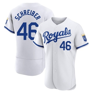 Authentic John Schreiber Men's Kansas City Royals 2022 Home Jersey - White