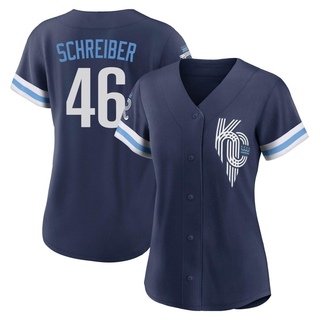 Authentic John Schreiber Women's Kansas City Royals 2022 City Connect Jersey - Navy