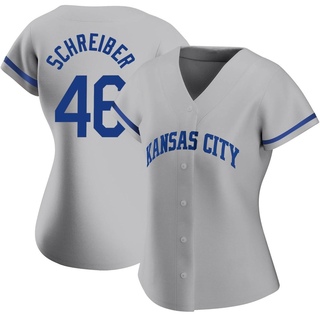 Authentic John Schreiber Women's Kansas City Royals 2022 Road Jersey - Gray