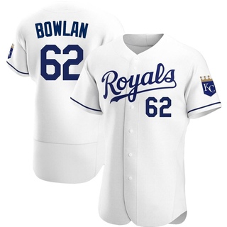 Authentic Jonathan Bowlan Men's Kansas City Royals Home Jersey - White