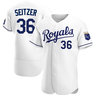 Authentic Kevin Seitzer Men's Kansas City Royals Home Jersey - White