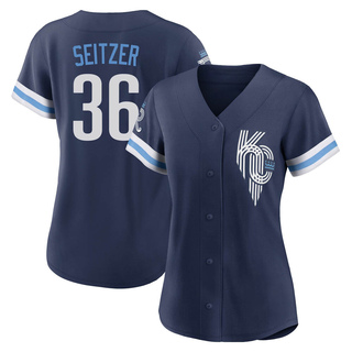 Authentic Kevin Seitzer Women's Kansas City Royals 2022 City Connect Jersey - Navy