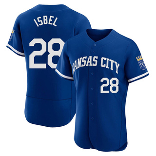 Authentic Kyle Isbel Men's Kansas City Royals 2022 Alternate Jersey - Royal