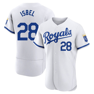 Authentic Kyle Isbel Men's Kansas City Royals 2022 Home Jersey - White