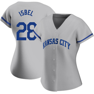 Authentic Kyle Isbel Women's Kansas City Royals 2022 Road Jersey - Gray