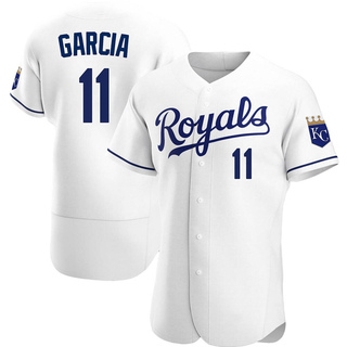 Authentic Maikel Garcia Men's Kansas City Royals Home Jersey - White