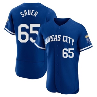 Authentic Matt Sauer Men's Kansas City Royals 2022 Alternate Jersey - Royal