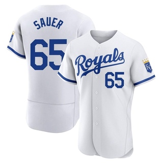 Authentic Matt Sauer Men's Kansas City Royals 2022 Home Jersey - White