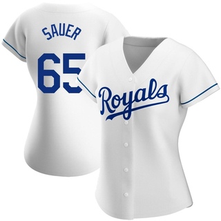 Authentic Matt Sauer Women's Kansas City Royals Home Jersey - White