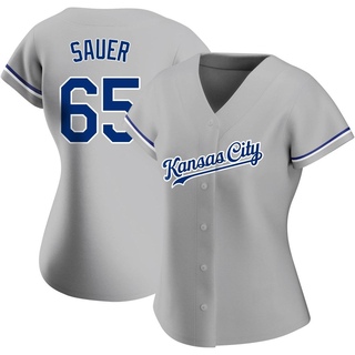 Authentic Matt Sauer Women's Kansas City Royals Road Jersey - Gray