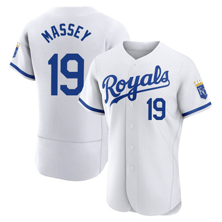 Authentic Michael Massey Men's Kansas City Royals 2022 Home Jersey - White