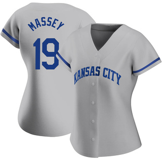 Authentic Michael Massey Women's Kansas City Royals 2022 Road Jersey - Gray