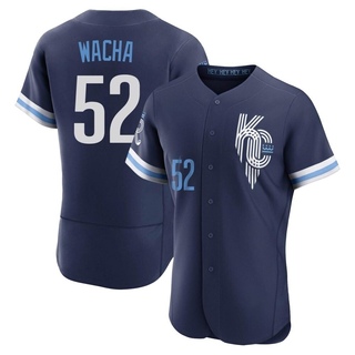 Authentic Michael Wacha Men's Kansas City Royals 2022 City Connect Jersey - Navy