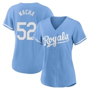 Authentic Michael Wacha Women's Kansas City Royals 2022 Alternate Jersey - Light Blue