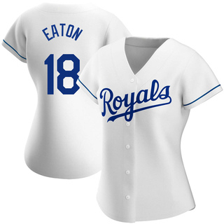 Authentic Nate Eaton Women's Kansas City Royals Home Jersey - White