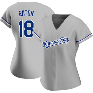 Authentic Nate Eaton Women's Kansas City Royals Road Jersey - Gray