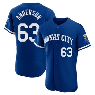 Authentic Nick Anderson Men's Kansas City Royals 2022 Alternate Jersey - Royal